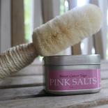 Pink Salt Crystals & Dry Brush For Breast Cancer Gift Set